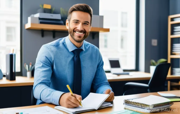 주택관리사 업무 일지 작성 사례 - **Prompt:** A split image contrasting old-school and modern property management logging. On the left...